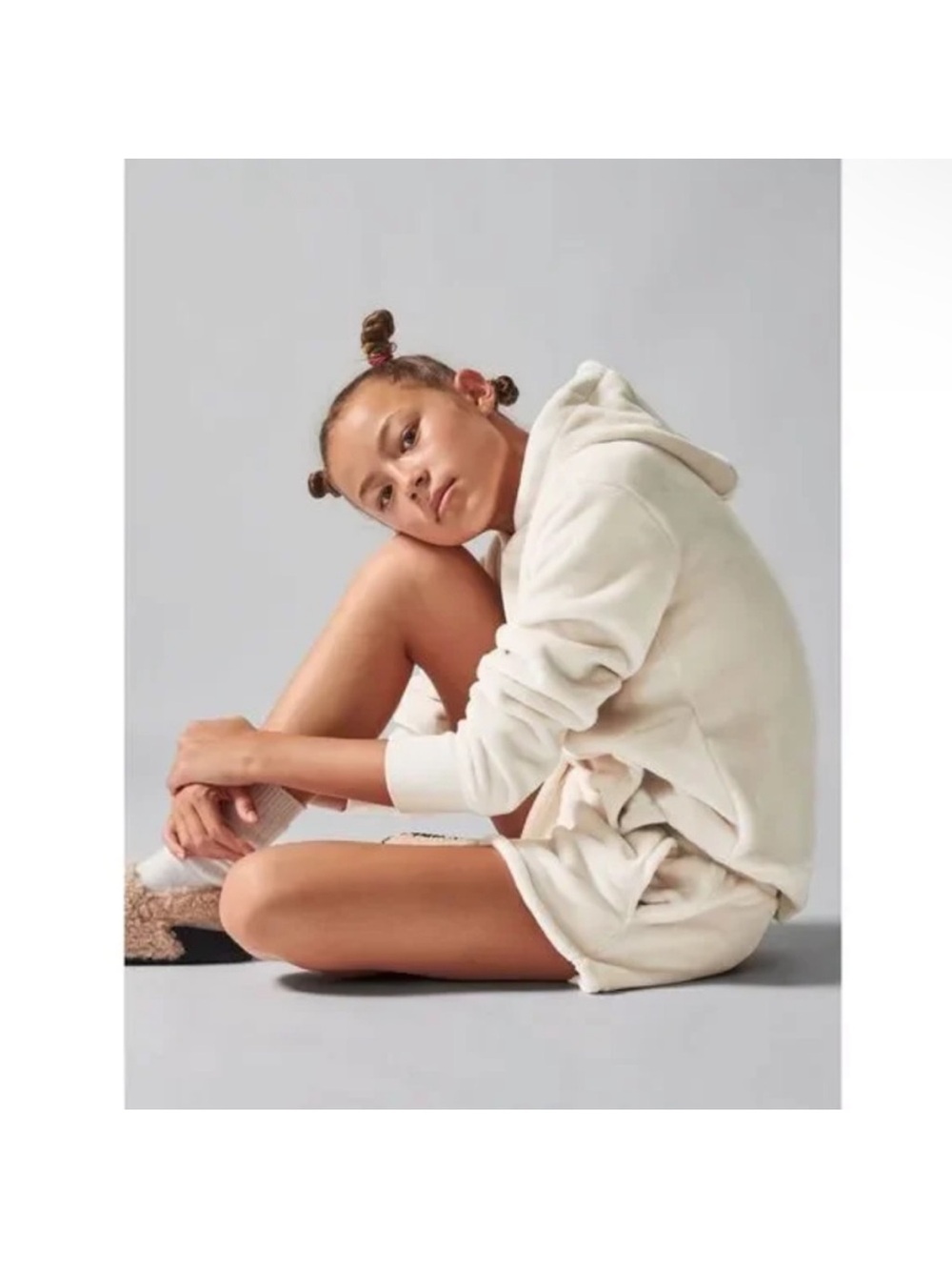 Athleta Girl Cozy Feelin Great Pullover Hoodie Cream Size XXL 16